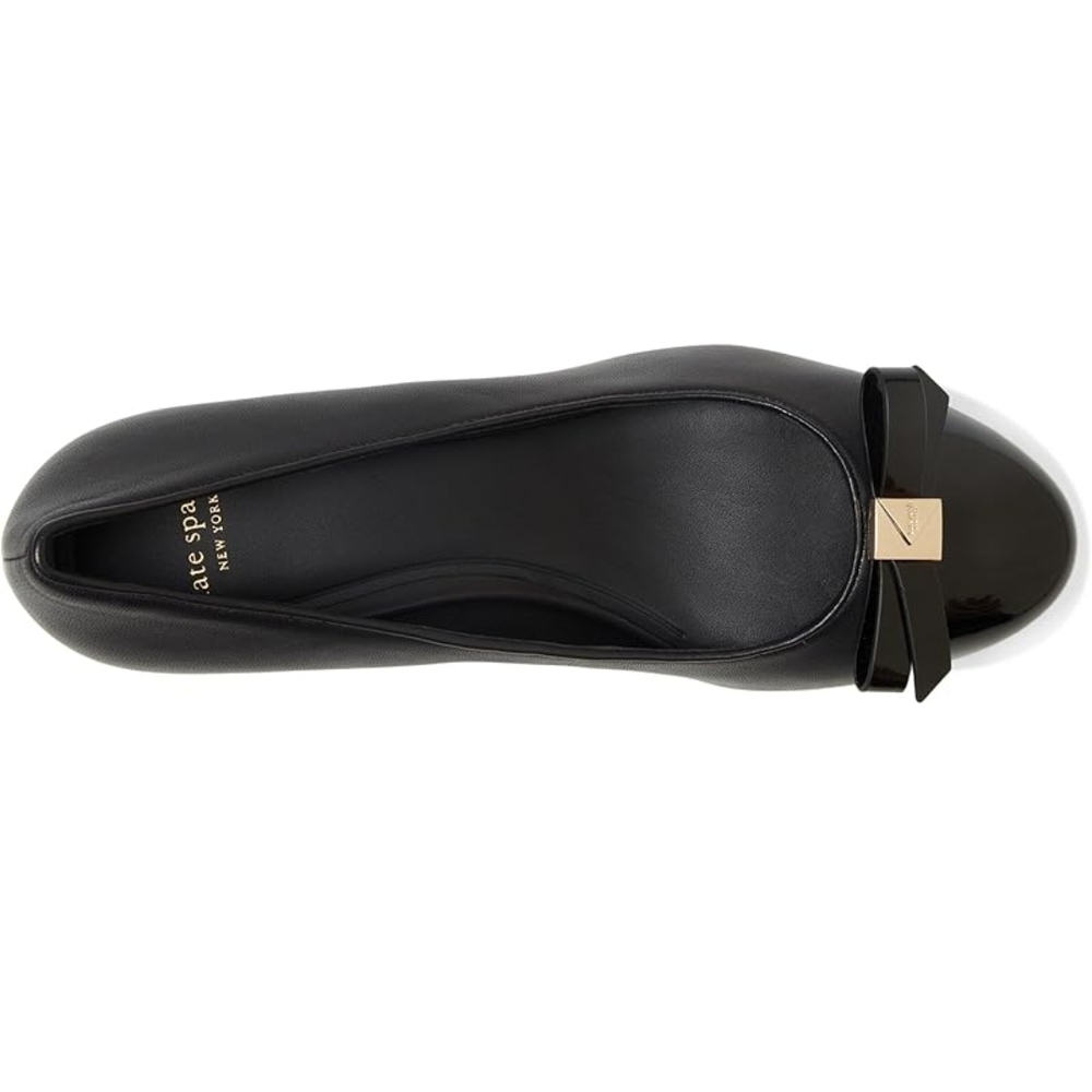 NEW Kate Spade Black Deco Bow Ballet Pumps - Picture 2 of 13